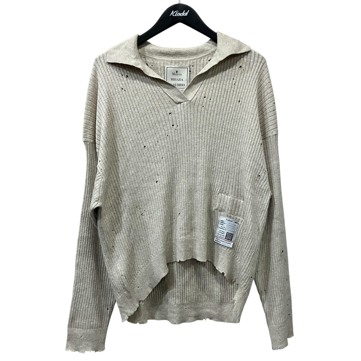 DISTRESSED KNIT PULLOVER ダメージ加工ニット