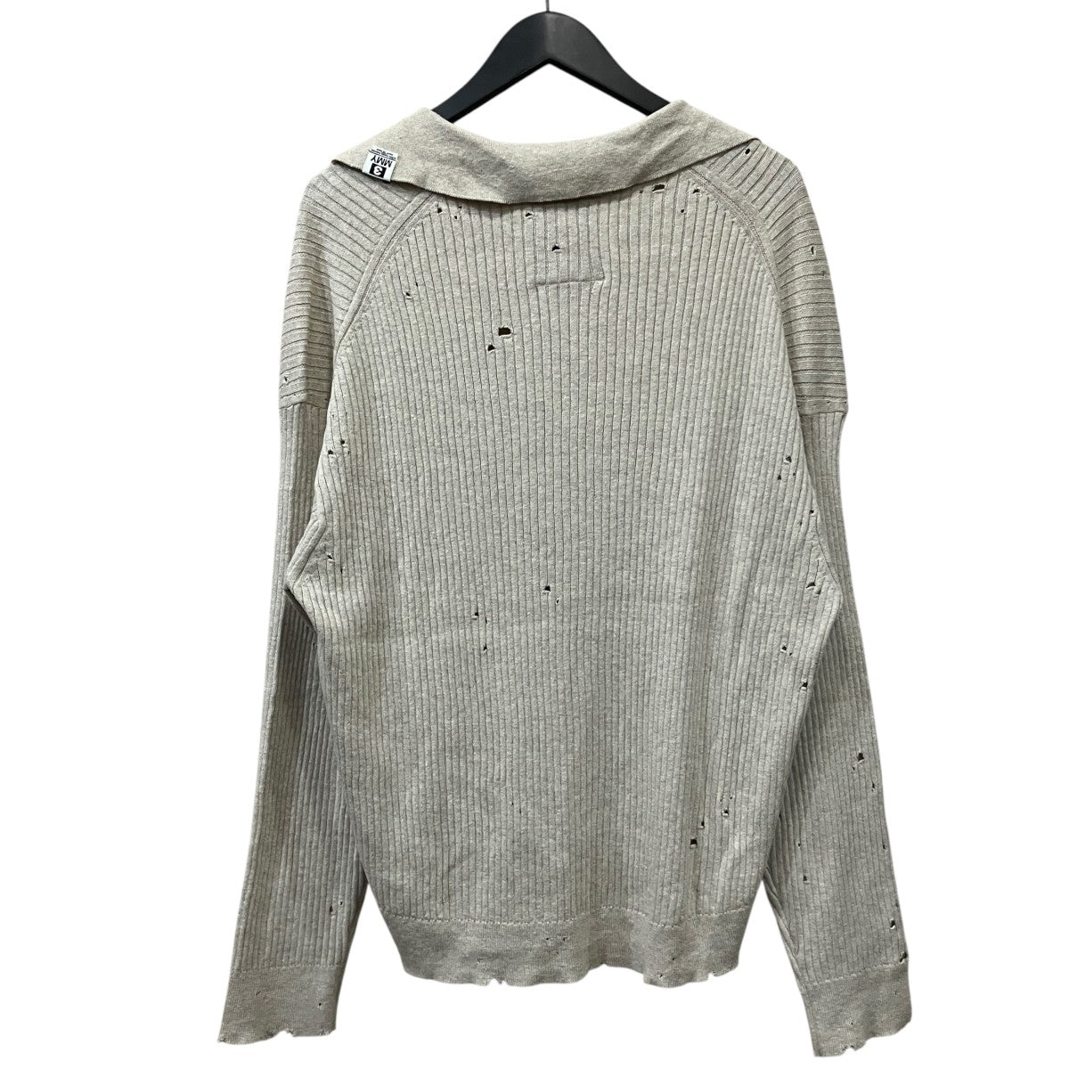 DISTRESSED KNIT PULLOVER ダメージ加工ニット