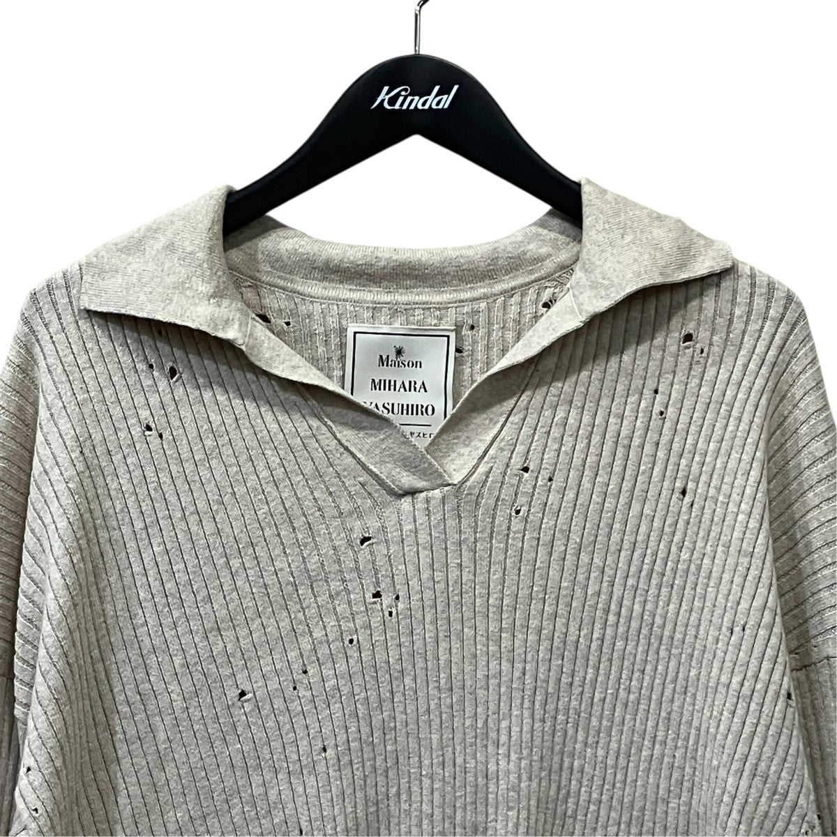 DISTRESSED KNIT PULLOVER ダメージ加工ニット