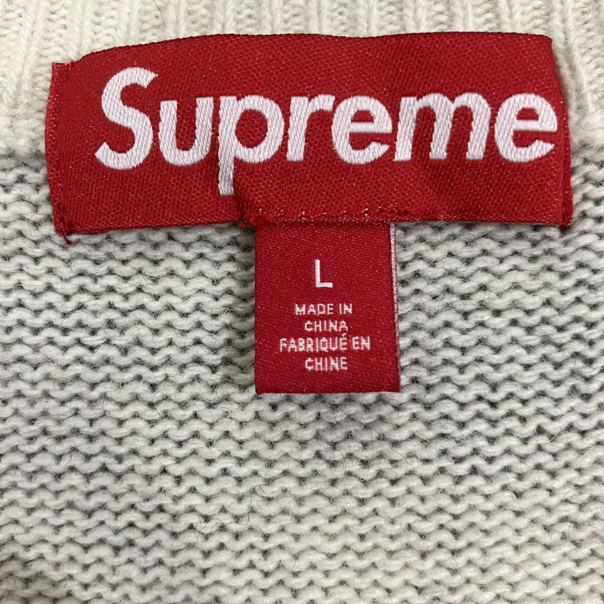 Blurred Logo Sweater クルーネックニット