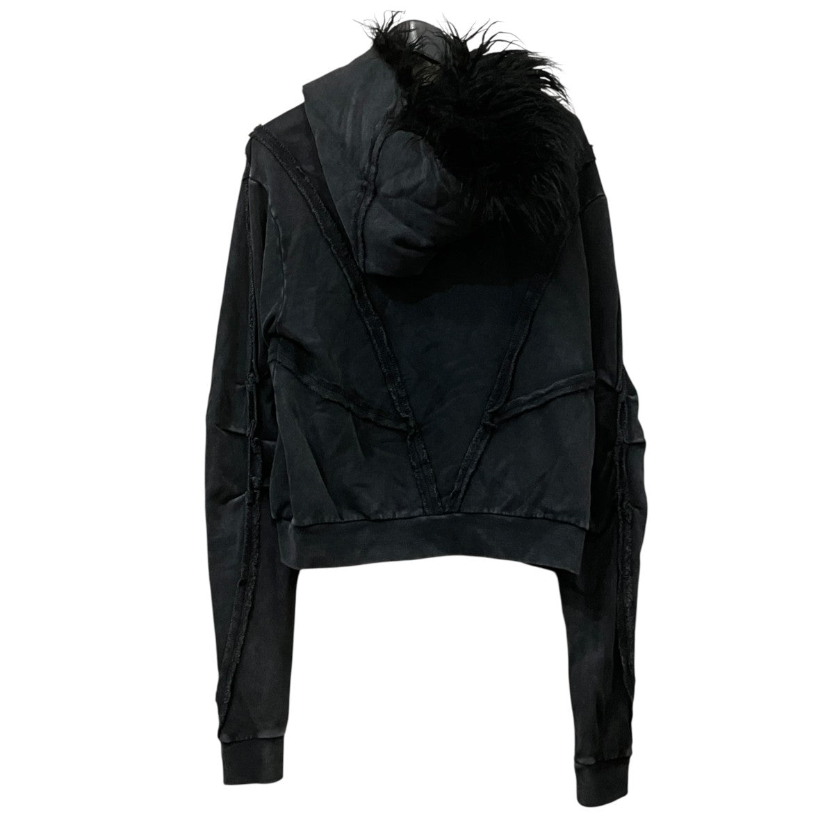 FILTH DISTRESSED ZIP UP HOODIE ジップパーカー 古着・中古-2枚目のアイテム画像