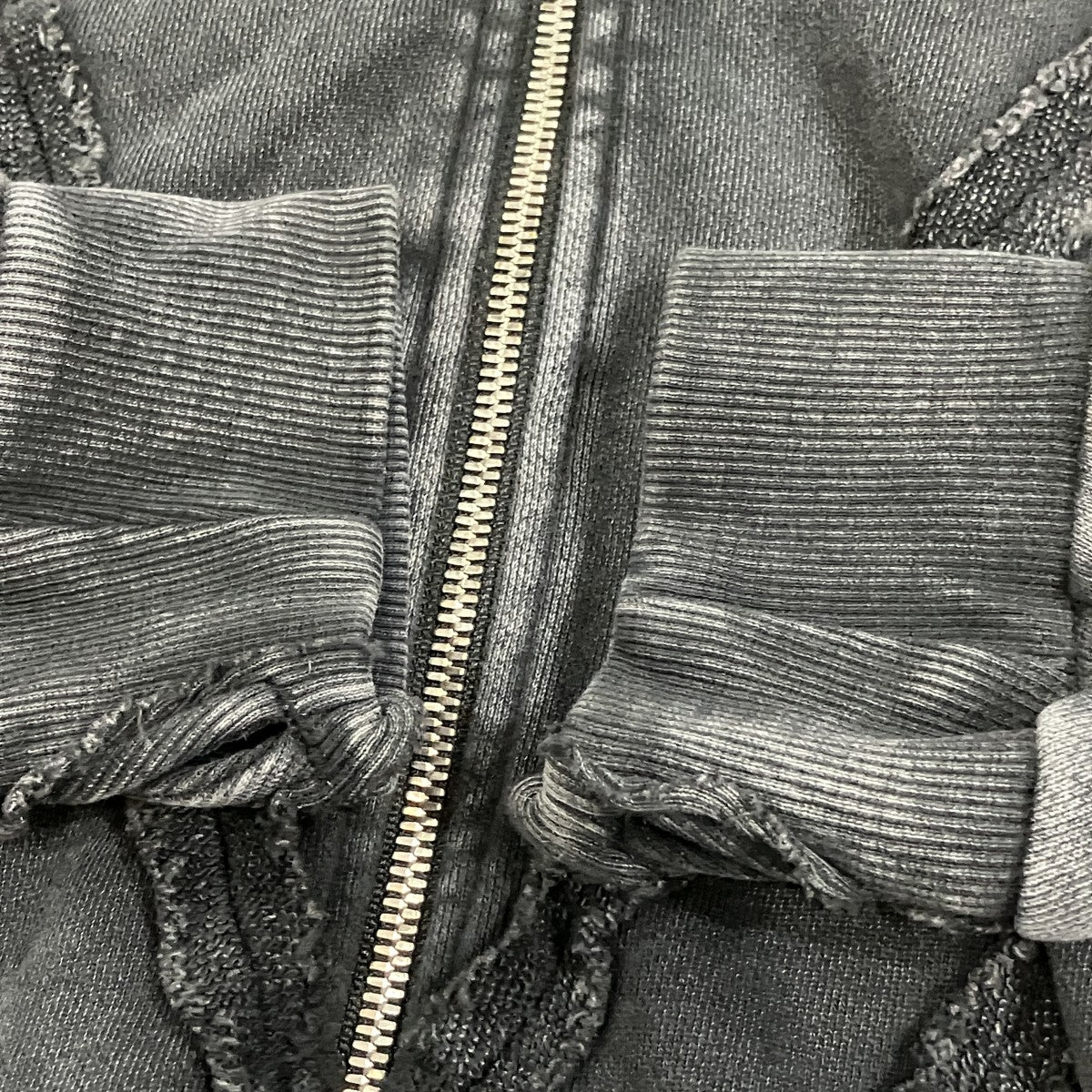 FILTH DISTRESSED ZIP UP HOODIE ジップパーカー 古着・中古-4枚目のアイテム画像