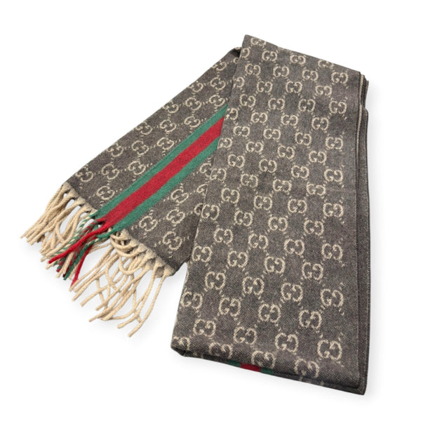 GUCCI(グッチ) カシミヤマフラー322288 322288 ブラウン サイズ 37×165