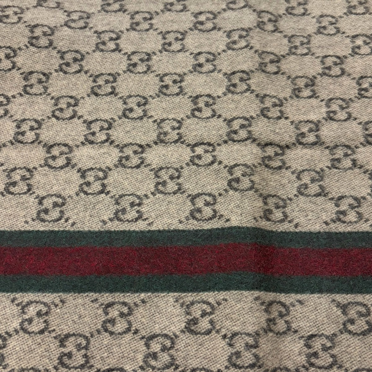 GUCCI(グッチ) カシミヤマフラー322288 322288 ブラウン サイズ 37×165