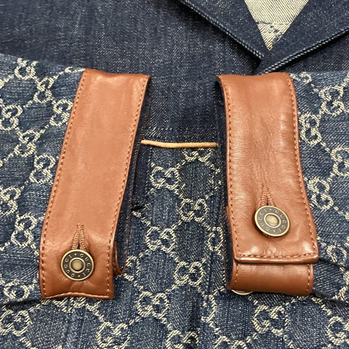 GUCCI ウォッシュド オーガニックデニム ジャケット 古着・中古-4枚目のアイテム画像