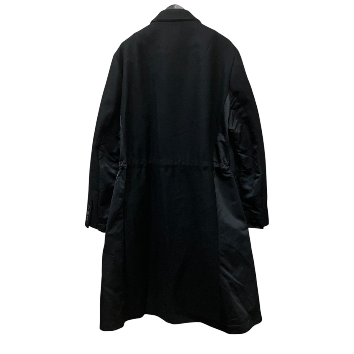 sacai ウール ナイロン ドッキング チェスターコート 古着・中古-2枚目のアイテム画像