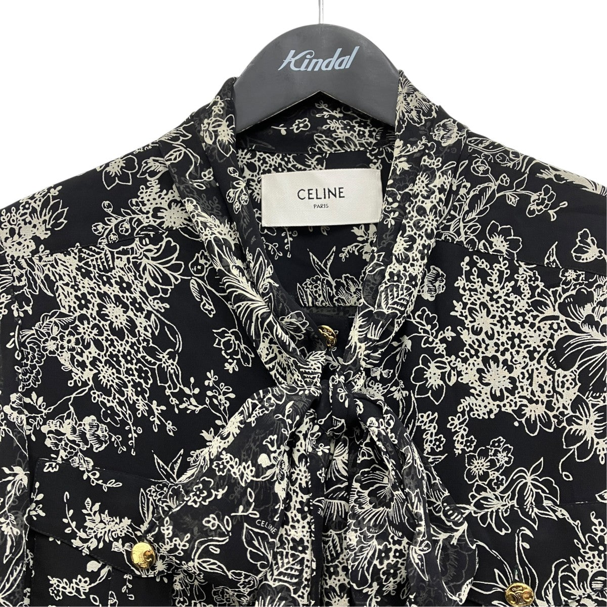 CELINE(セリーヌ) シルクワンピース 2R13J545V.38CE ブラック サイズ
