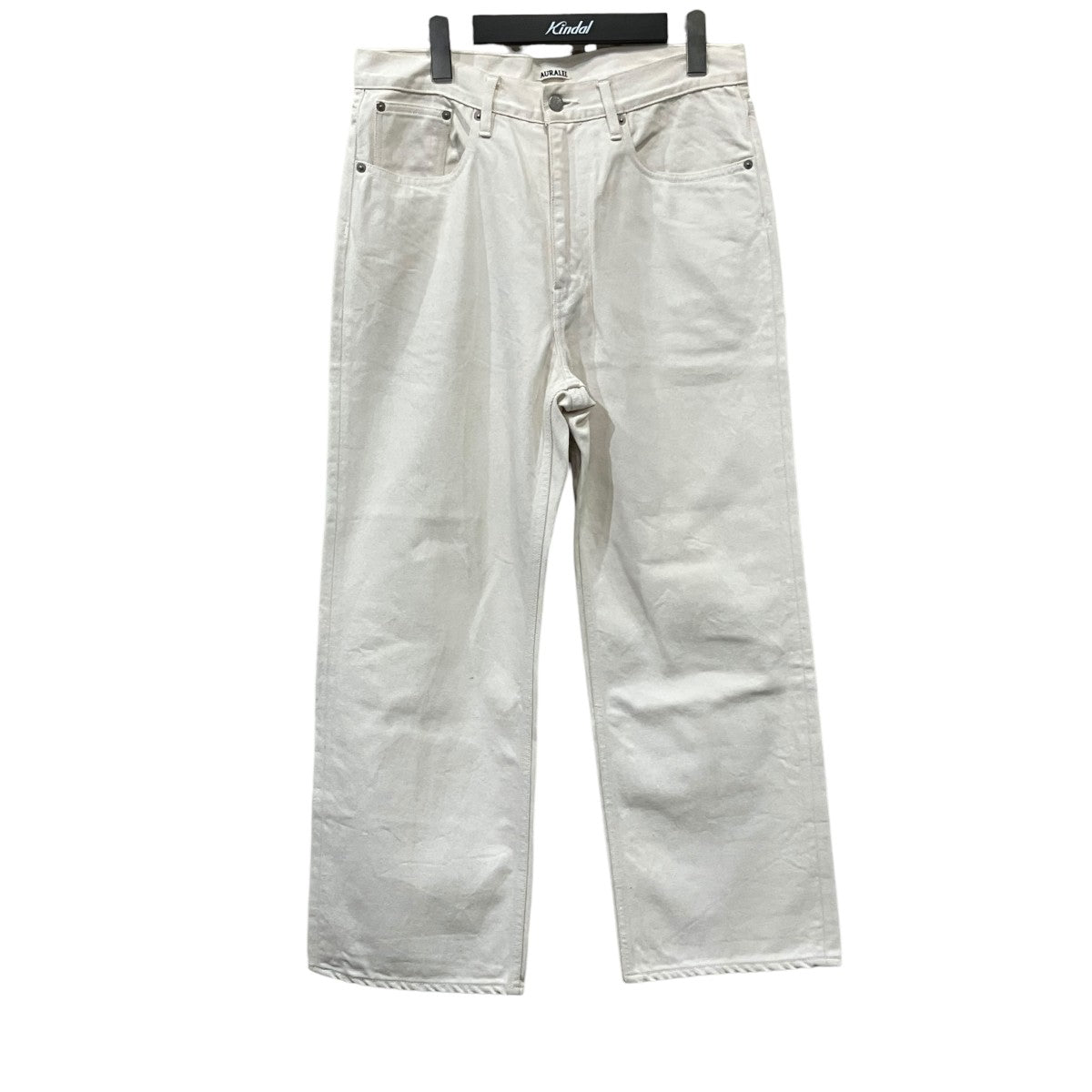 AURALEE HARD TWIST DENIM 5P PANTS デニムパンツ 古着・中古-1枚目のアイテム画像