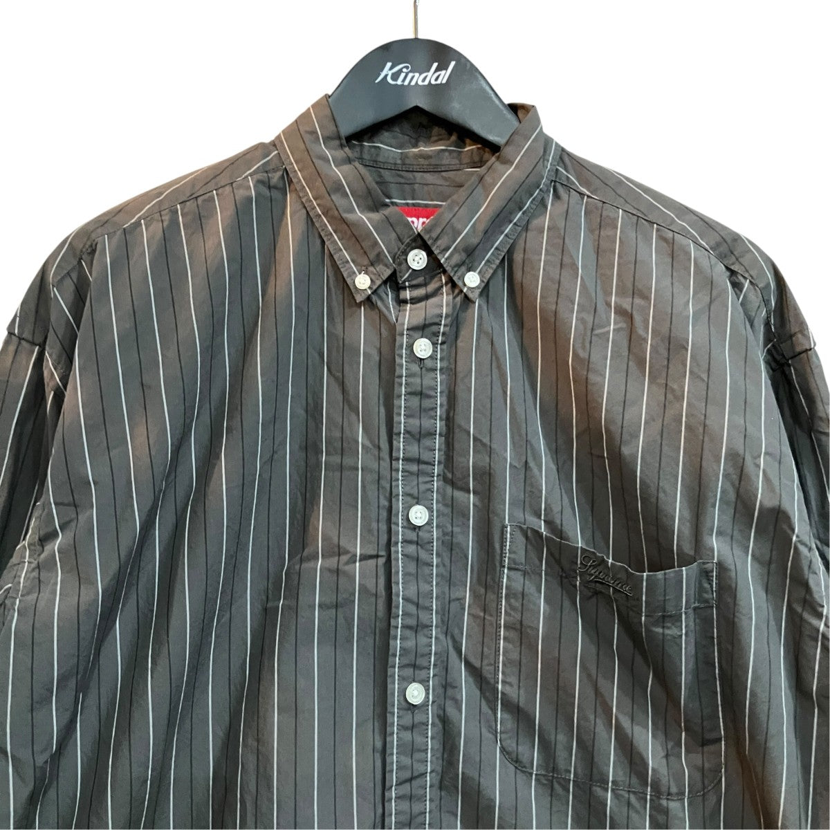 Supreme ストライプシャツ 古着・中古-3枚目のアイテム画像
