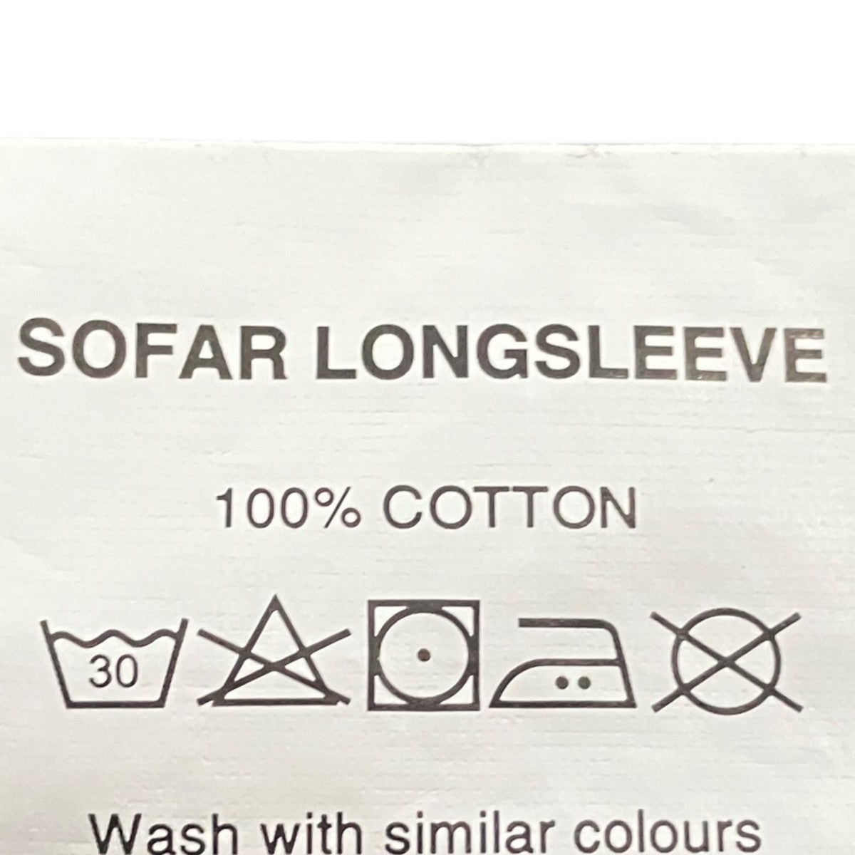 SOFAR LONGSLEEVEロゴパッチTシャツ