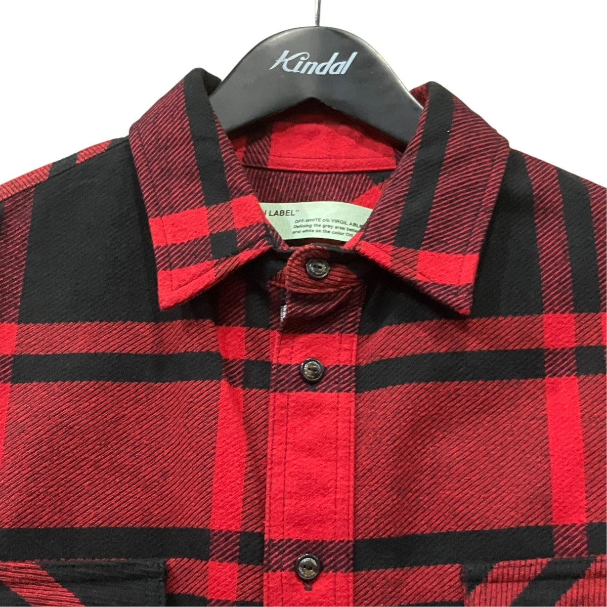 OFFWHITE チェックシャツ 古着・中古-3枚目のアイテム画像