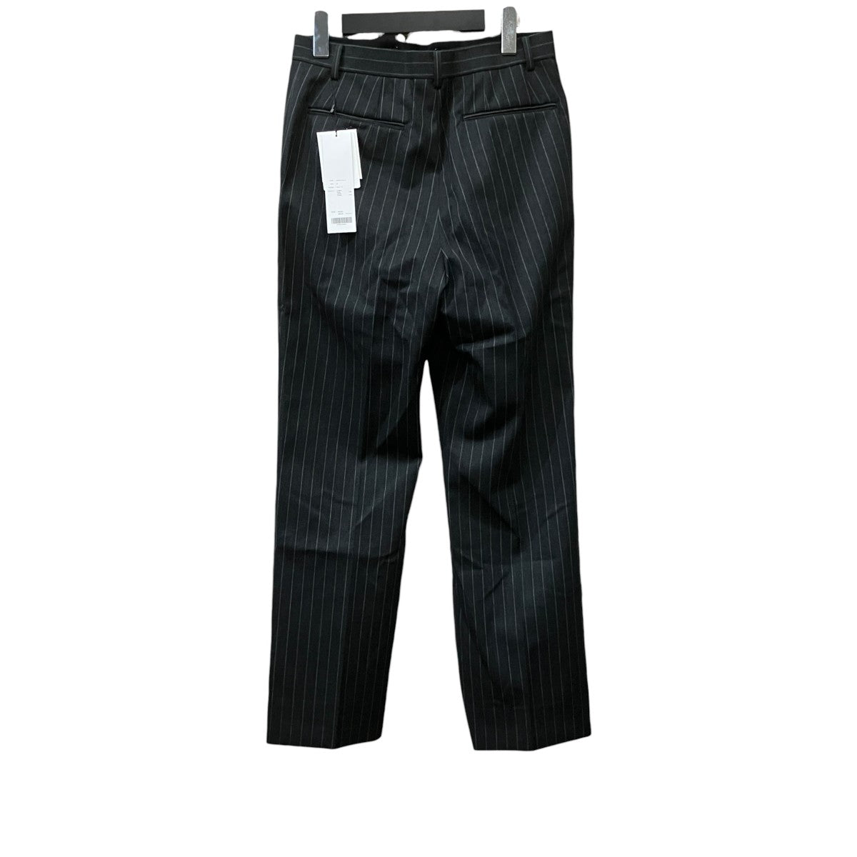 JOHN LAWRENCE SULLIVAN ｢WOOL GABARDINE DOUBLE ZIPPERFLY TROUSERS｣センタープレスストライプスラックス2A003-0125-14 古着・中古-2枚目のアイテム画像