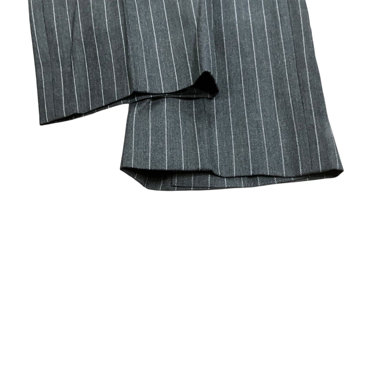 JOHN LAWRENCE SULLIVAN ｢WOOL GABARDINE DOUBLE ZIPPERFLY TROUSERS｣センタープレスストライプスラックス2A003-0125-14 古着・中古-3枚目のアイテム画像