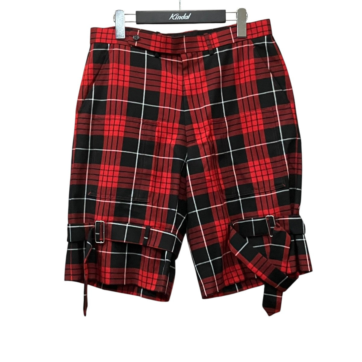 KIDILL TAILORED BONDAGE SHORT PANTS タータンチェックショーツ 古着・中古-1枚目のアイテム画像