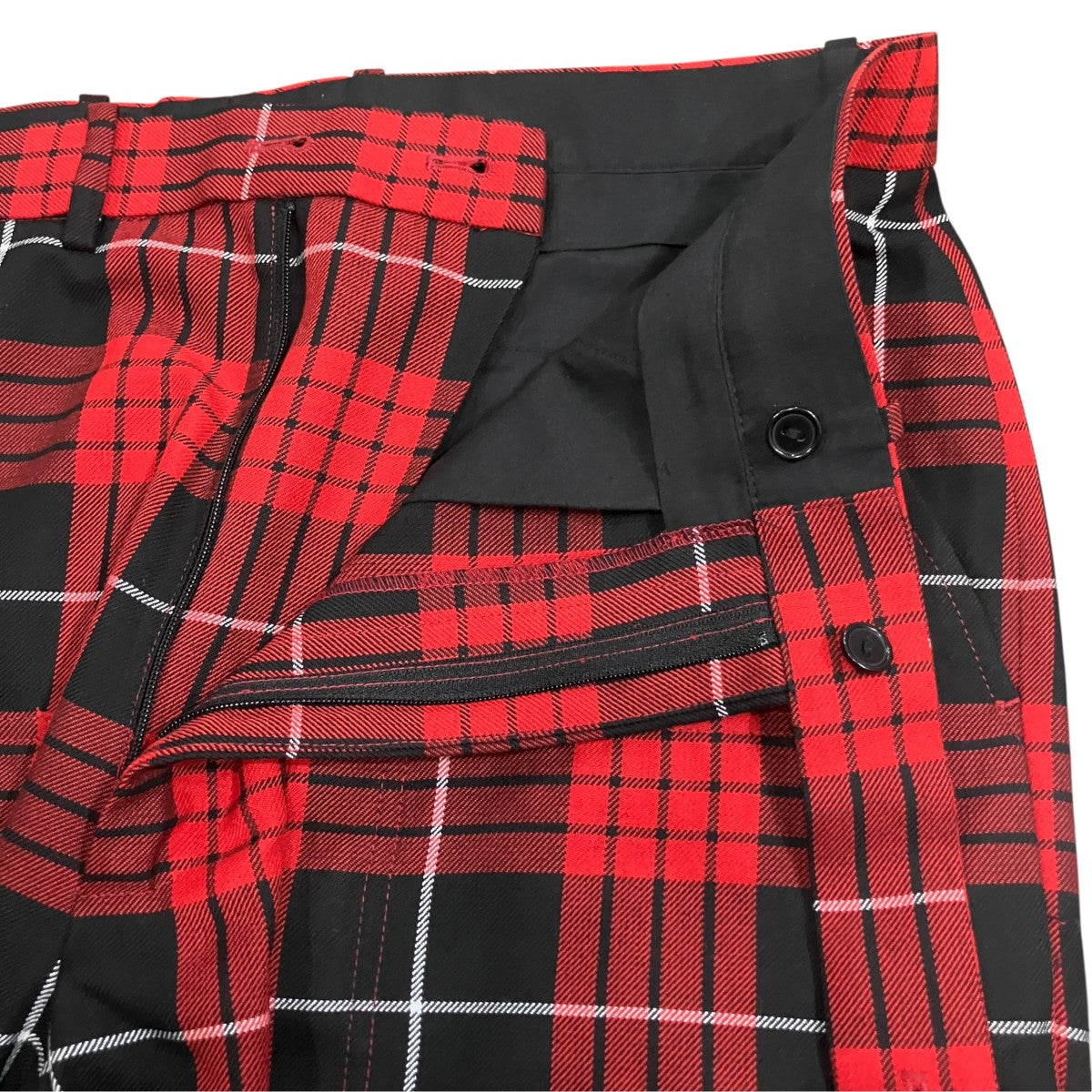 KIDILL TAILORED BONDAGE SHORT PANTS タータンチェックショーツ 古着・中古-5枚目のアイテム画像