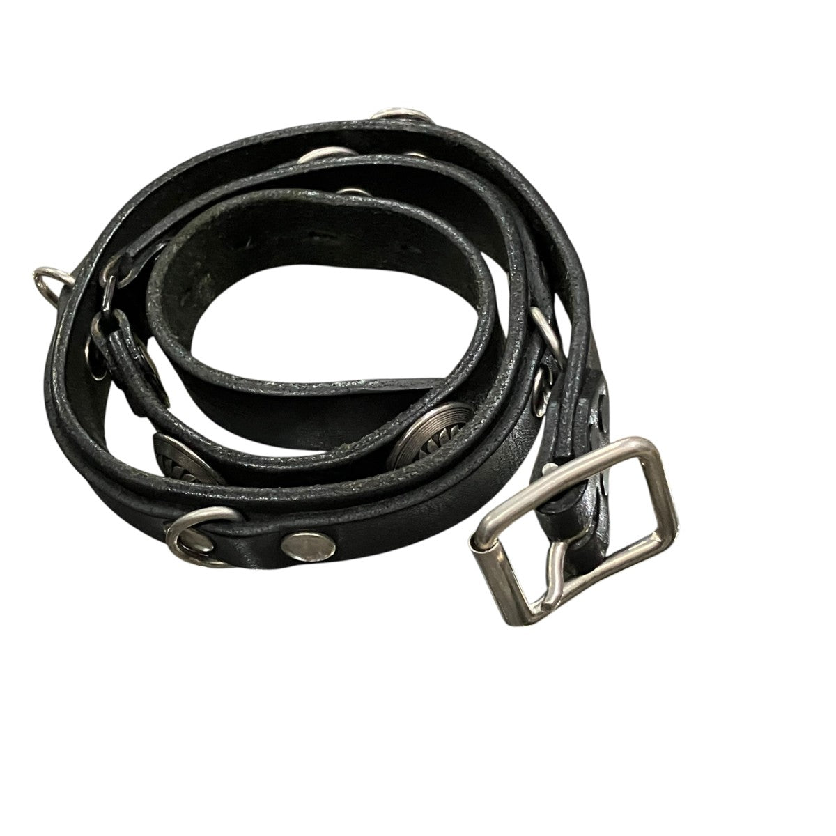 Supreme×blackmeans Concho Leather Belt レザーベルト 古着・中古-1枚目のアイテム画像