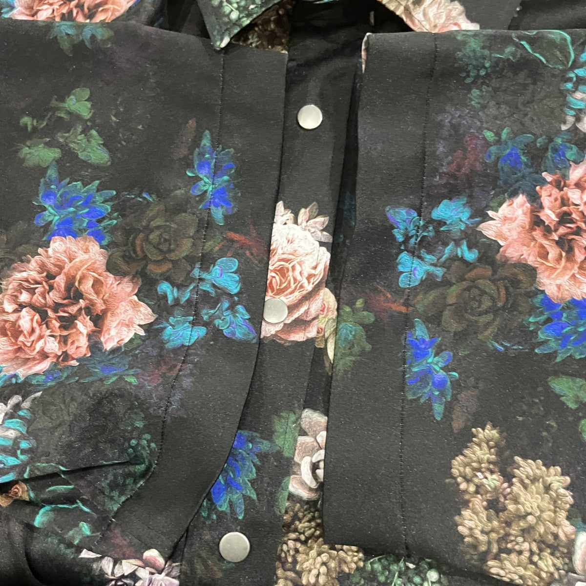 JOHN LAWRENCE SULLIVAN Flower S S Shirt 総柄シャツ 古着・中古-4枚目のアイテム画像