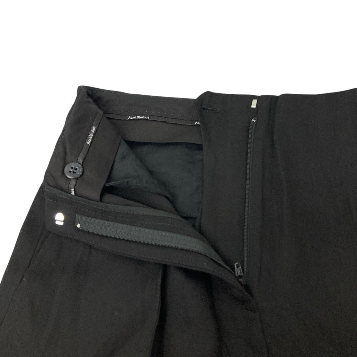 ACNE STUDIOS 24SS Wool Wide Pants ウールパンツ 古着・中古-4枚目のアイテム画像