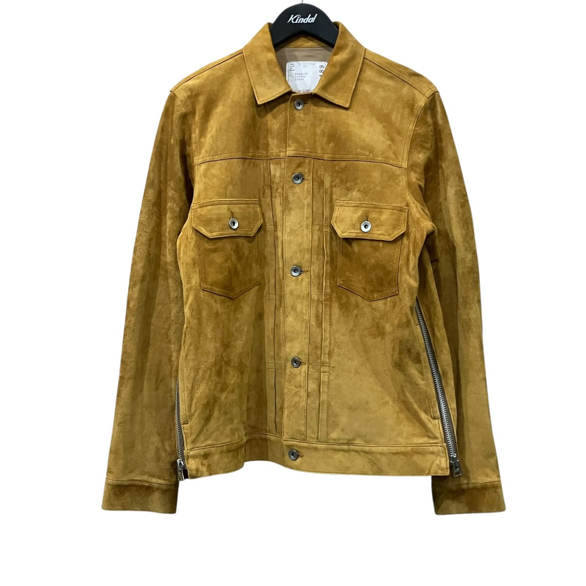 sacai スウェードジャケット 古着・中古-1枚目のアイテム画像