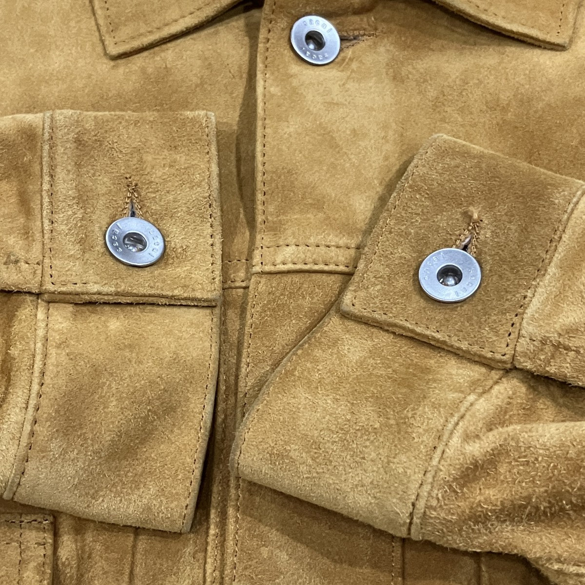 sacai スウェードジャケット 古着・中古-4枚目のアイテム画像