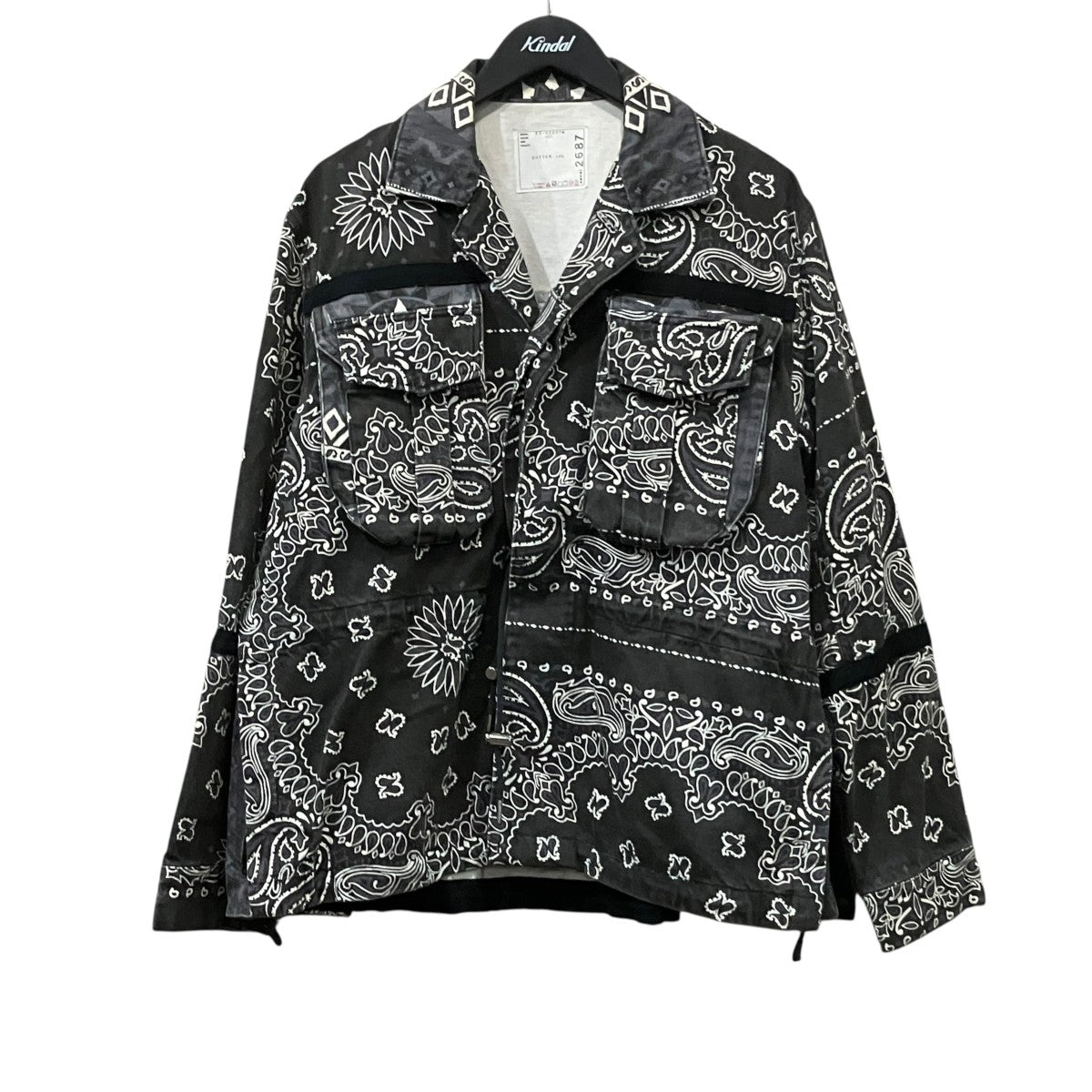 sacai バンダナプリントブルゾン 古着・中古-1枚目のアイテム画像