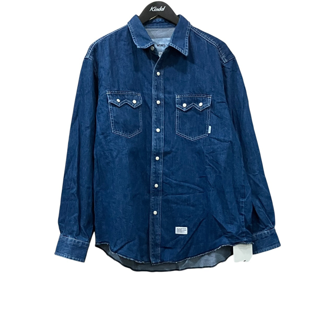 WTAPS ｢ALLMAN ／ LS ／ COTTON． DENIM｣ ウエスタンデニムシャツ 古着・中古-1枚目のアイテム画像