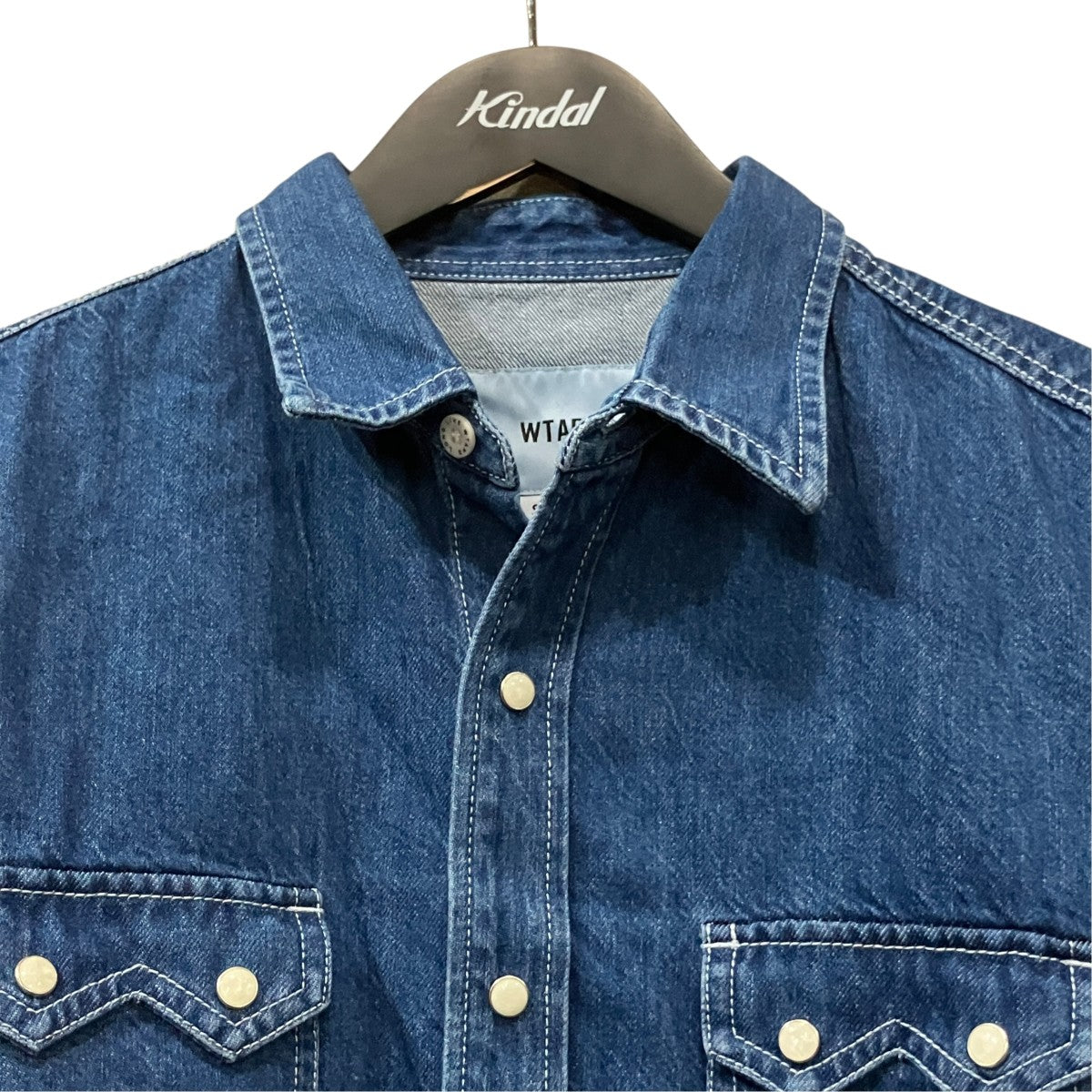 WTAPS ｢ALLMAN ／ LS ／ COTTON． DENIM｣ ウエスタンデニムシャツ 古着・中古-3枚目のアイテム画像