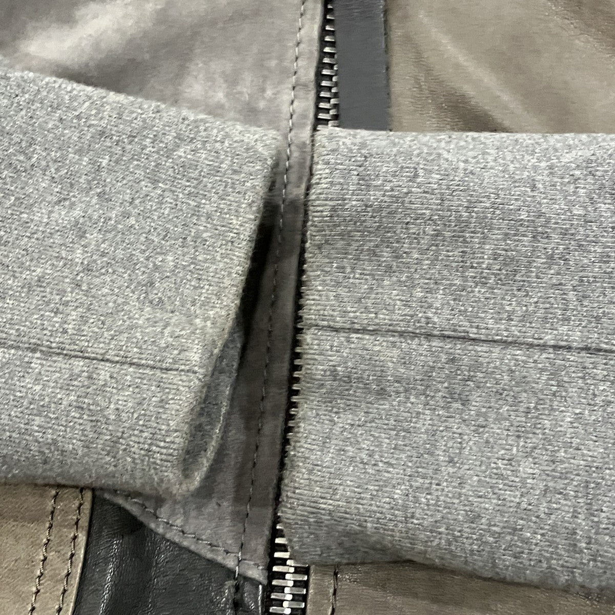 COACH レザーパッチワークジップパーカー 古着・中古-4枚目のアイテム画像
