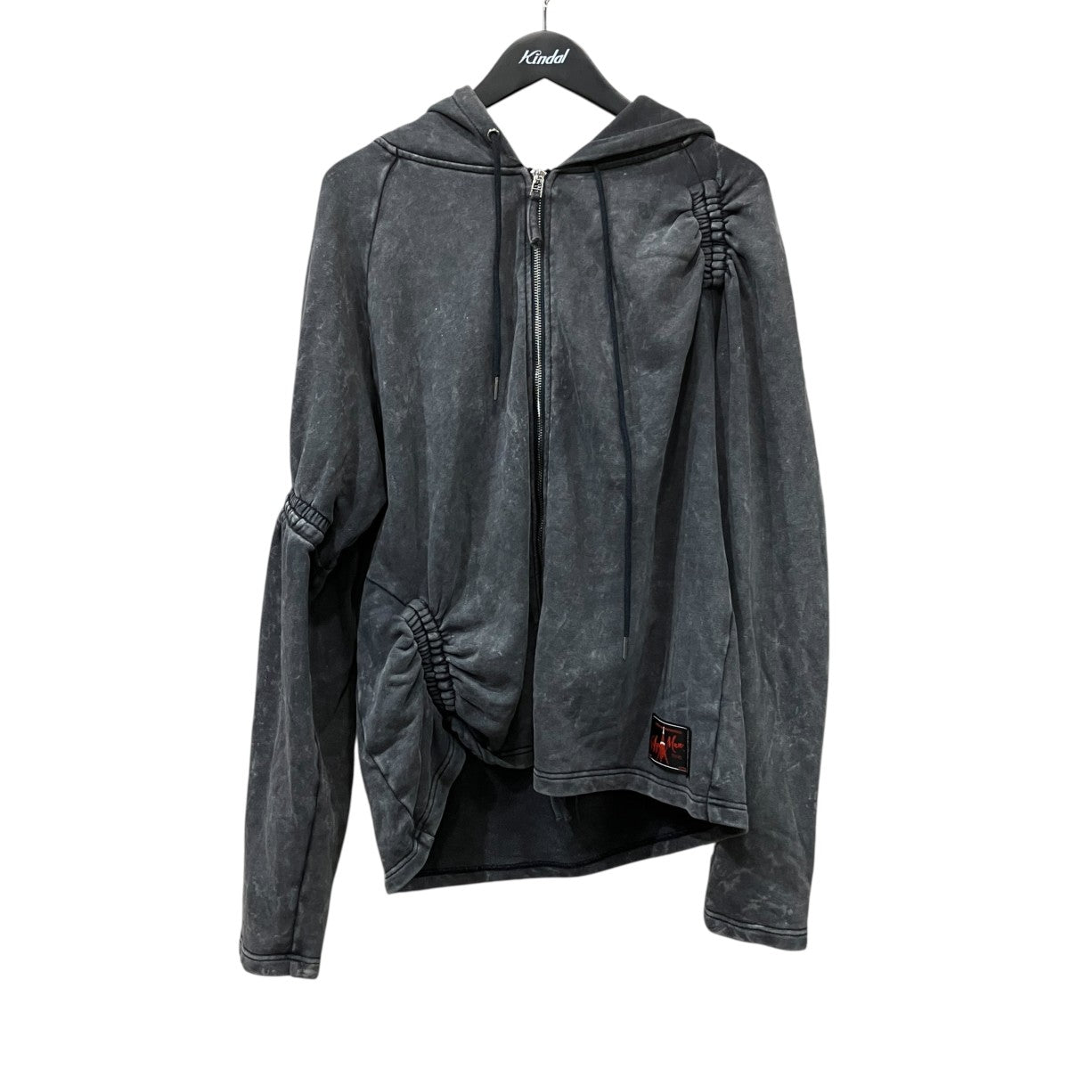 SYUMAN． Wave gather Acid Hoodie ジップ 古着・中古-1枚目のアイテム画像