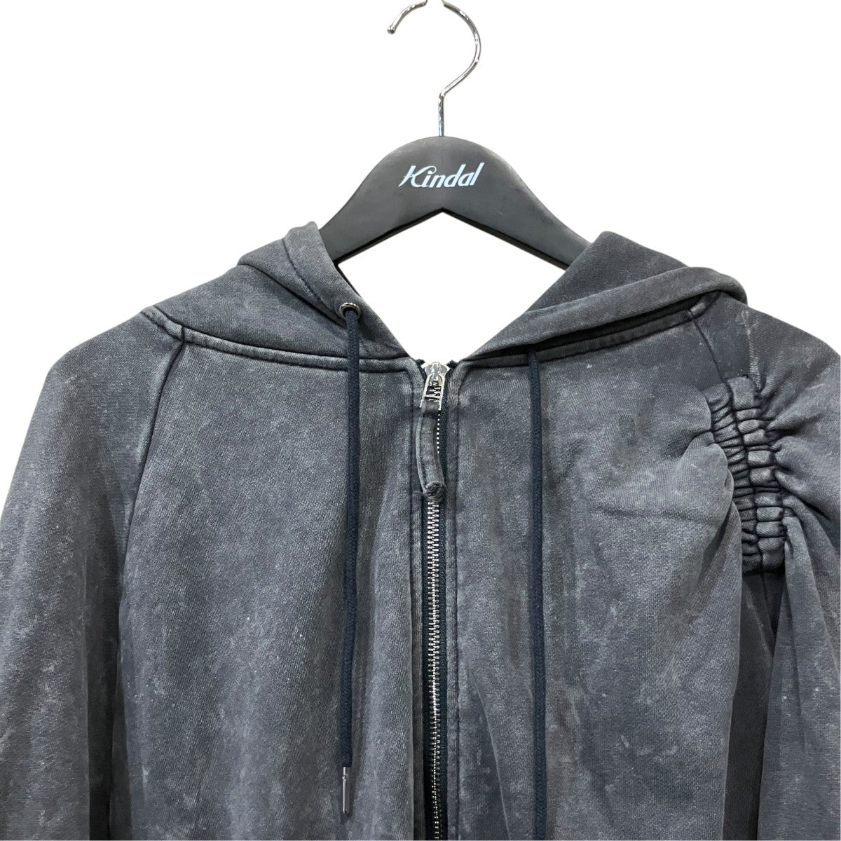SYUMAN． Wave gather Acid Hoodie ジップ 古着・中古-3枚目のアイテム画像
