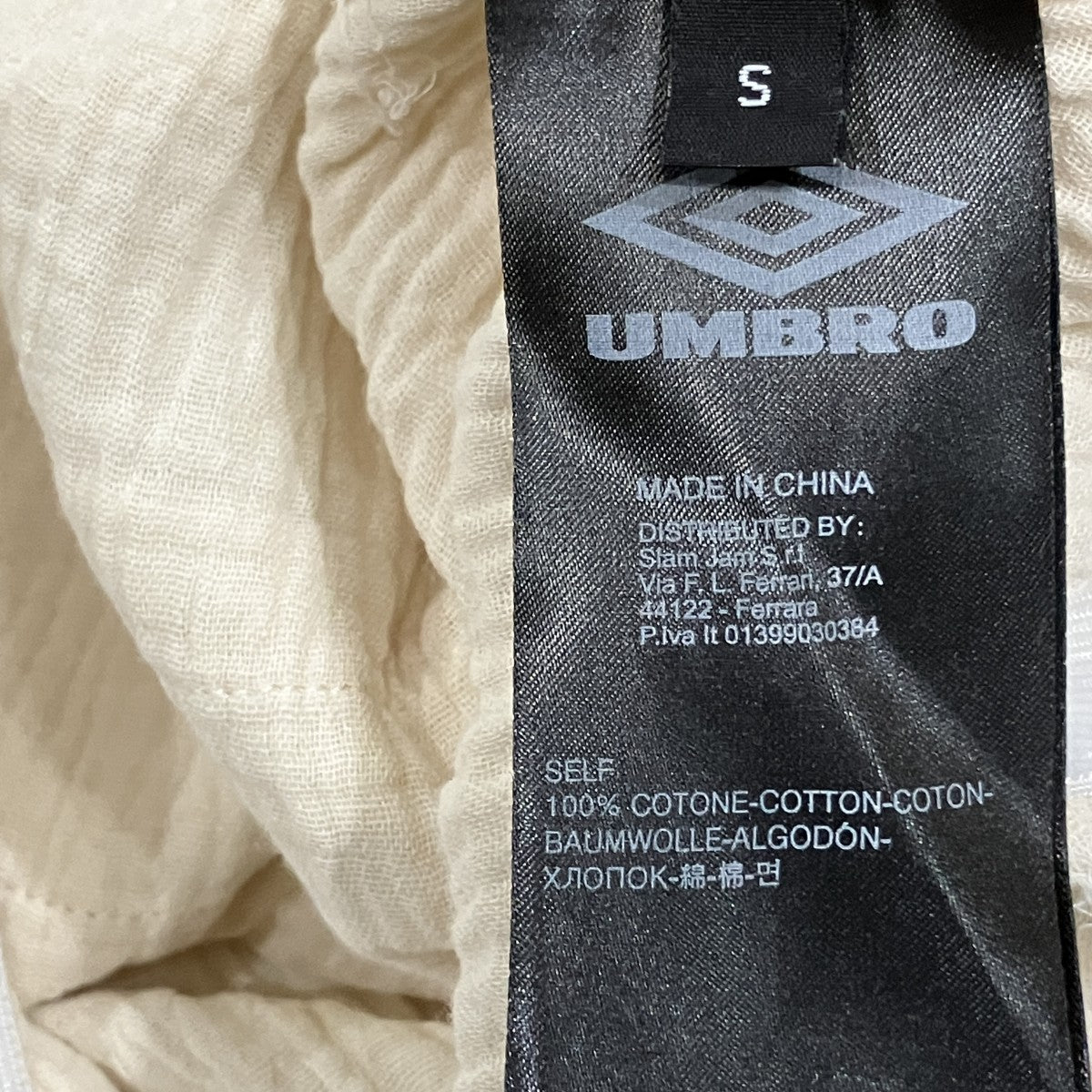 UMBRO レースアップポロシャツ 古着・中古-5枚目のアイテム画像