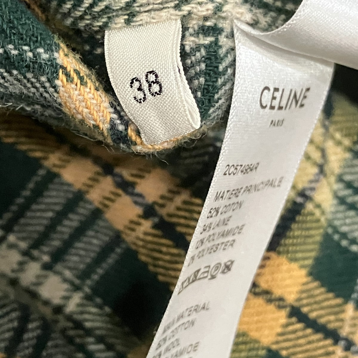 CELINE ルーズランバージャックシャツ 古着・中古-5枚目のアイテム画像