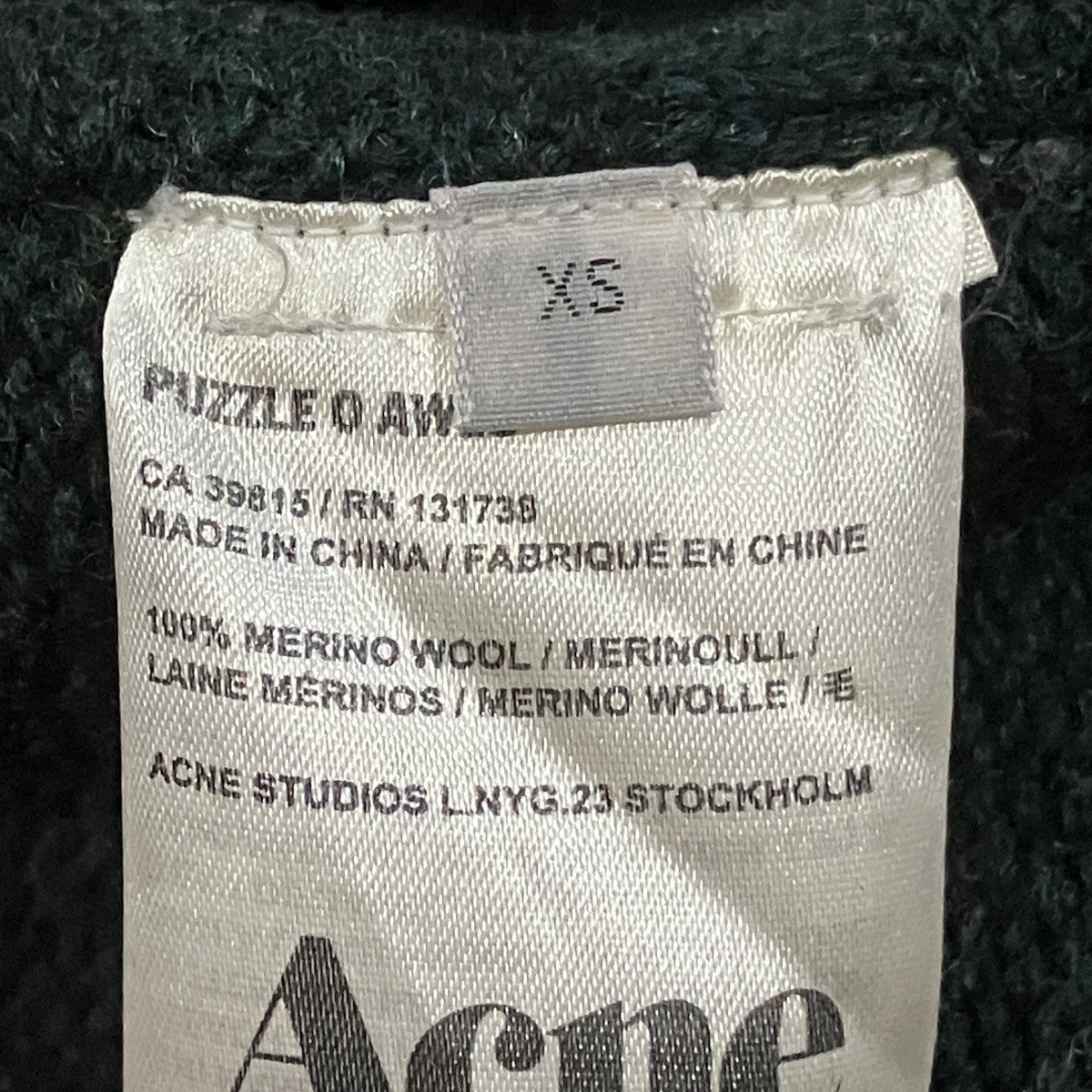 ACNE STUDIOS ． クルーネックニット 古着・中古-5枚目のアイテム画像