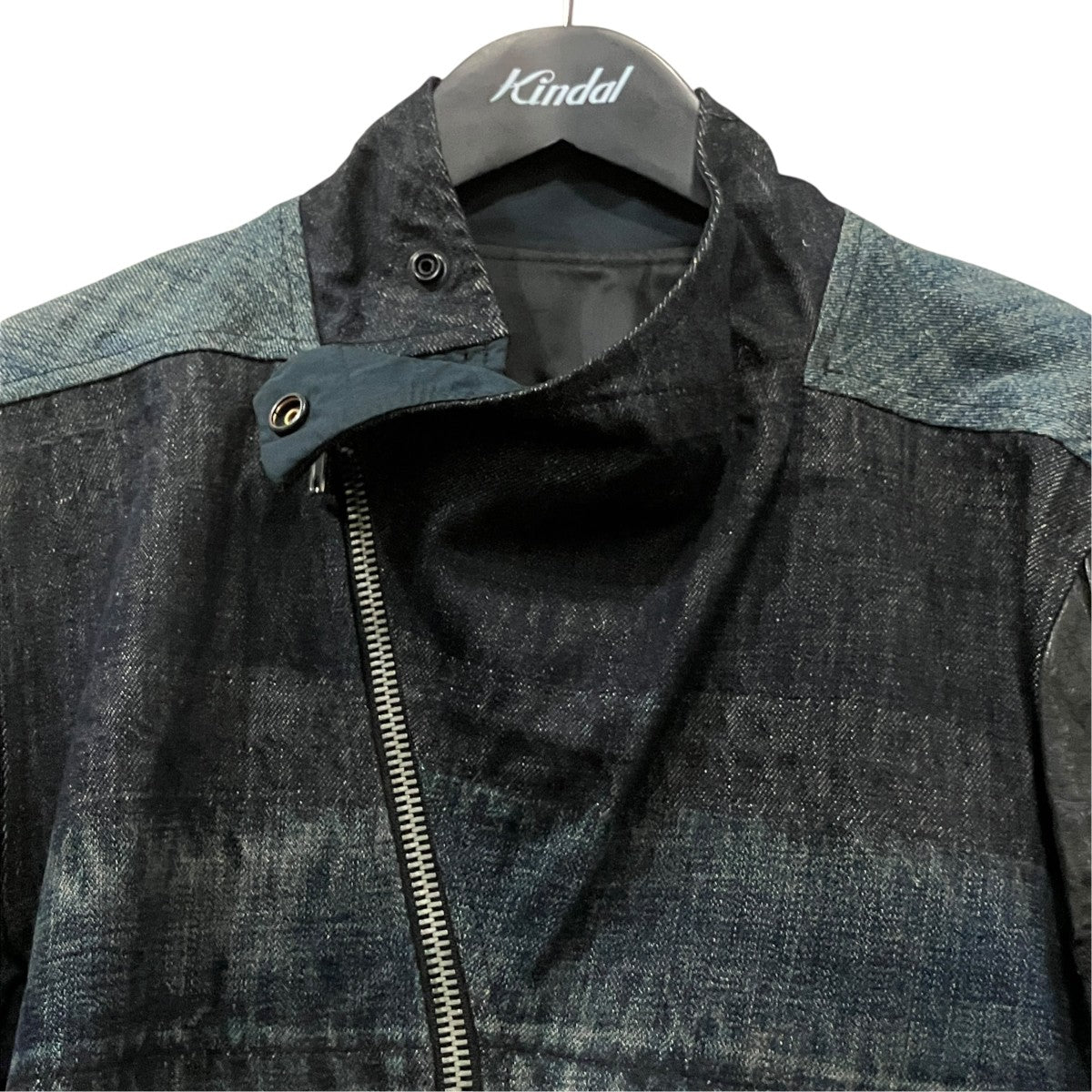 RICK OWENS(リックオウエンス) レザースリーブデニムジャケット RU1777