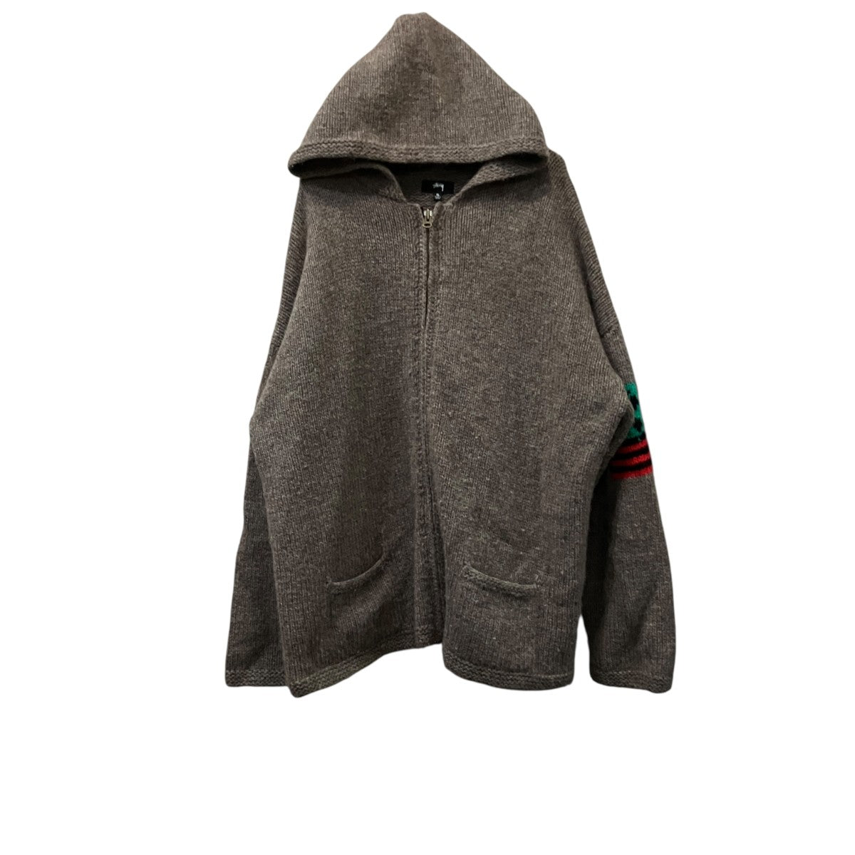 stussy×Denim Tears ジップアップニットフーディ 古着・中古-1枚目のアイテム画像