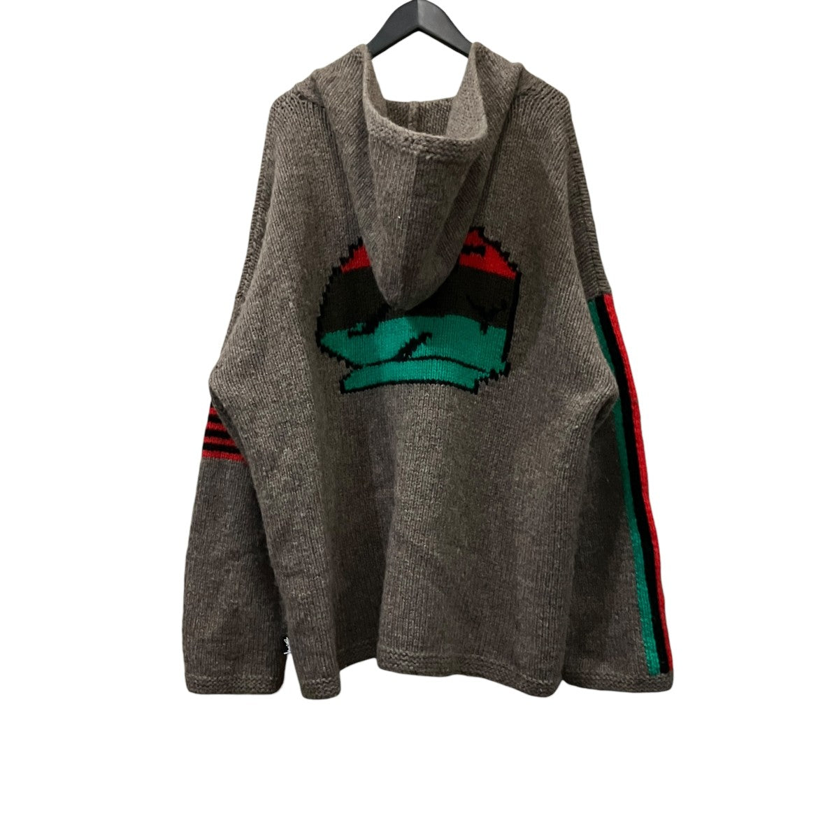 stussy×Denim Tears ジップアップニットフーディ 古着・中古-2枚目のアイテム画像