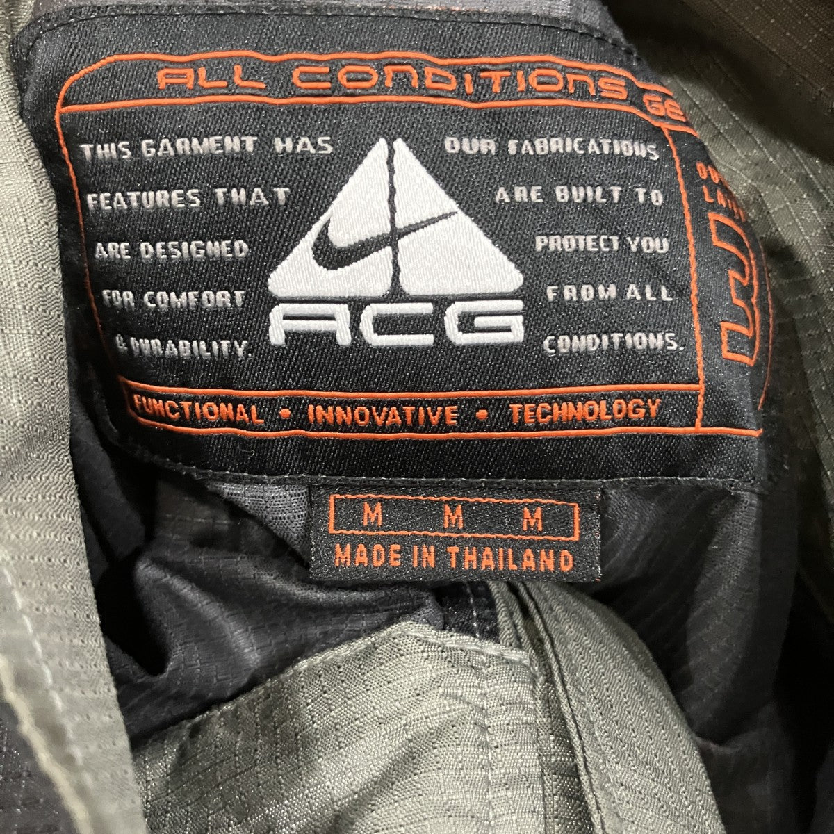 NIKE ACG ナイロンジャケット 古着・中古-5枚目のアイテム画像