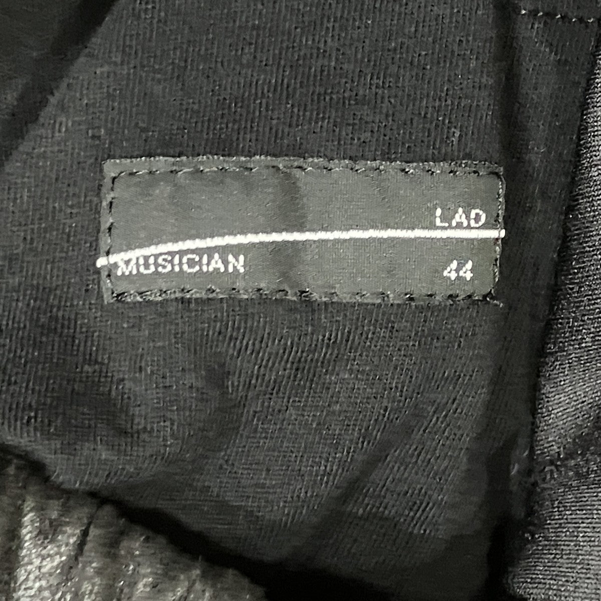 LAD MUSICIAN STRETCH FAUX LEATHER JERSEY OVER PANTS イージーパンツ 古着・中古-5枚目のアイテム画像