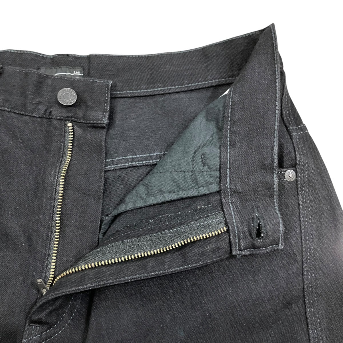 LAD MUSICIAN SAMPLE品TAPERED WIDE PANTS テーパードデニムパンツ 古着・中古-4枚目のアイテム画像
