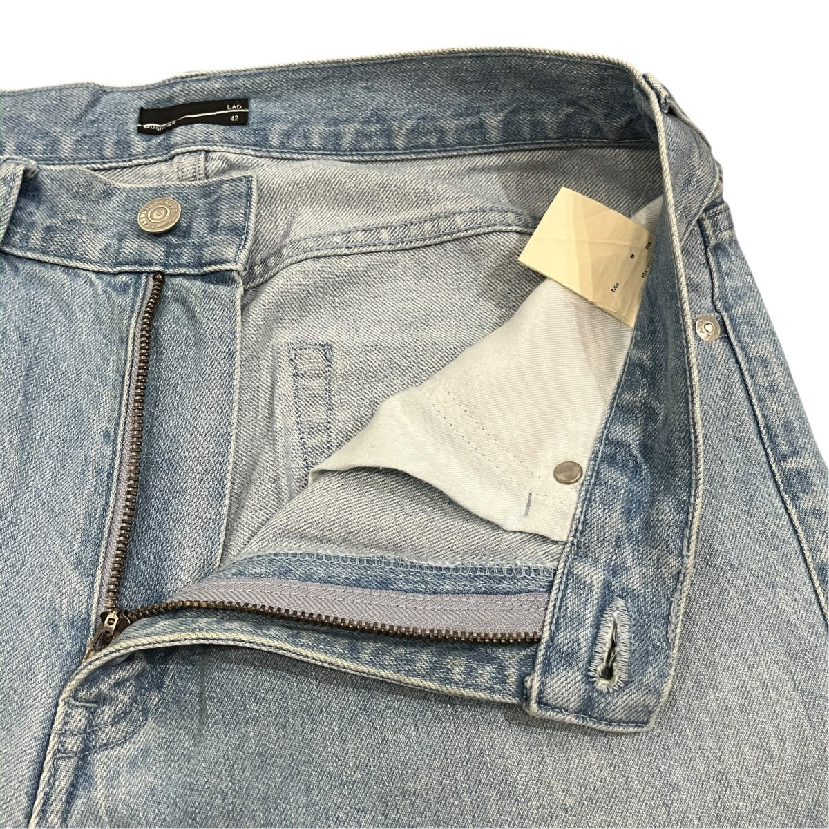 LAD MUSICIAN 11．5oz GRADATION DENIM WIDE STRAIGHT PANTS グラデーションデニムパンツ 古着・中古-4枚目のアイテム画像