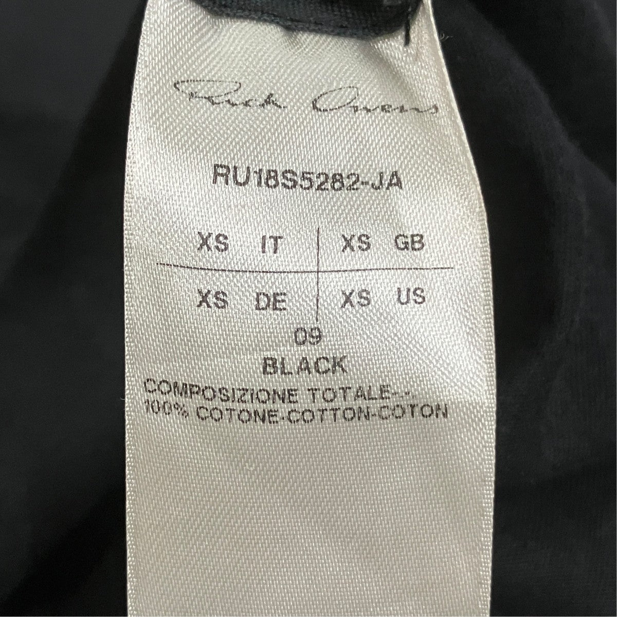 コットンTシャツRU18S5282-JA