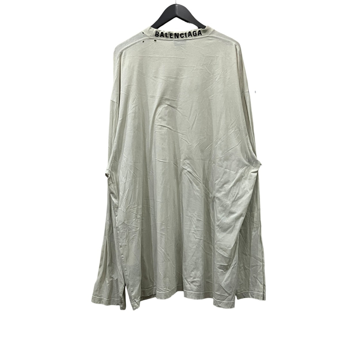 BALENCIAGA ロゴ刺繍ロングスリーブカットソー 古着・中古-2枚目のアイテム画像