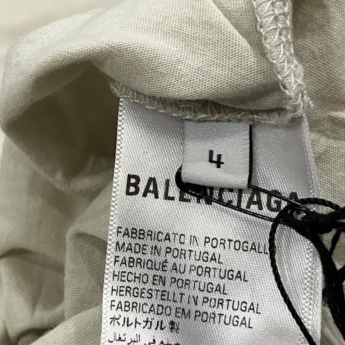 BALENCIAGA ロゴ刺繍ロングスリーブカットソー 古着・中古-5枚目のアイテム画像