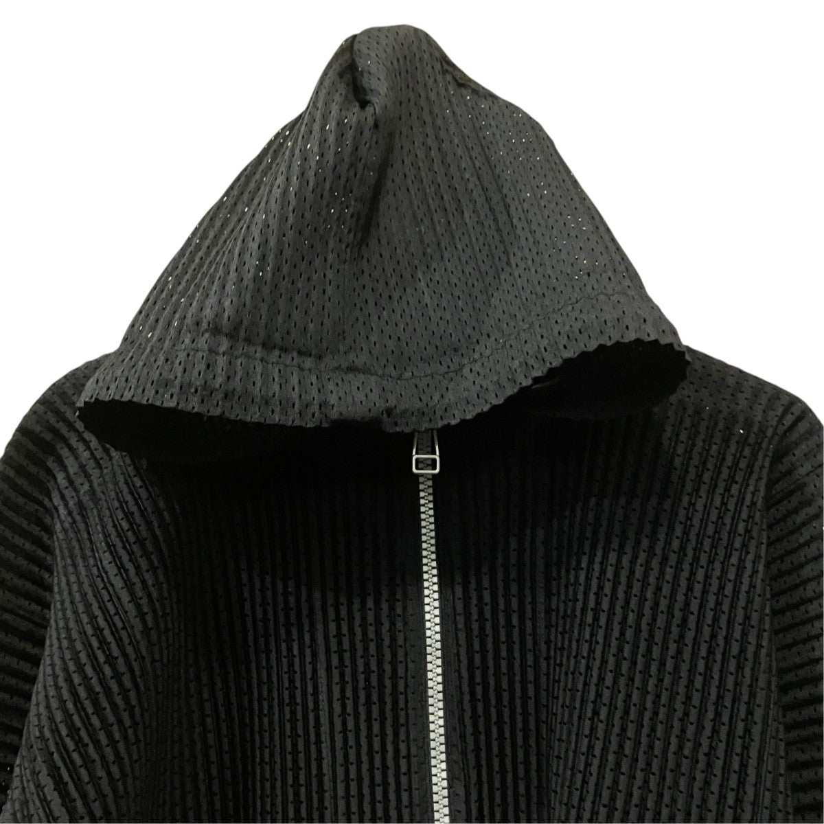HOMME PLISSE ISSEY MIYAKE ジップアッププリーツパーカー 古着・中古-3枚目のアイテム画像