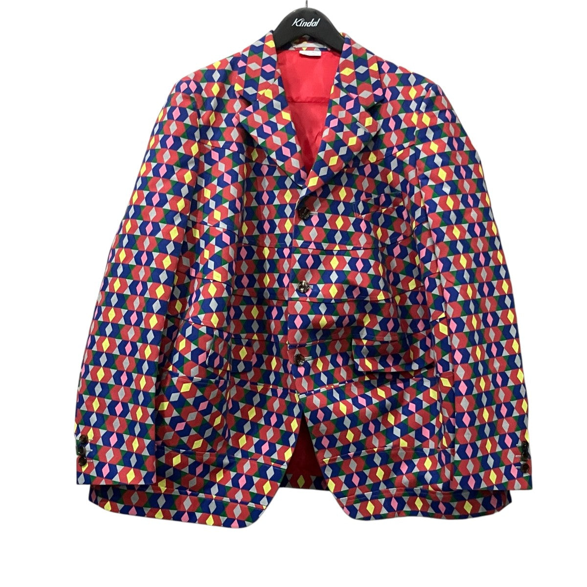 COMME des GARCONS HOMME PLUS 変形総柄ジャケット 古着・中古-1枚目のアイテム画像