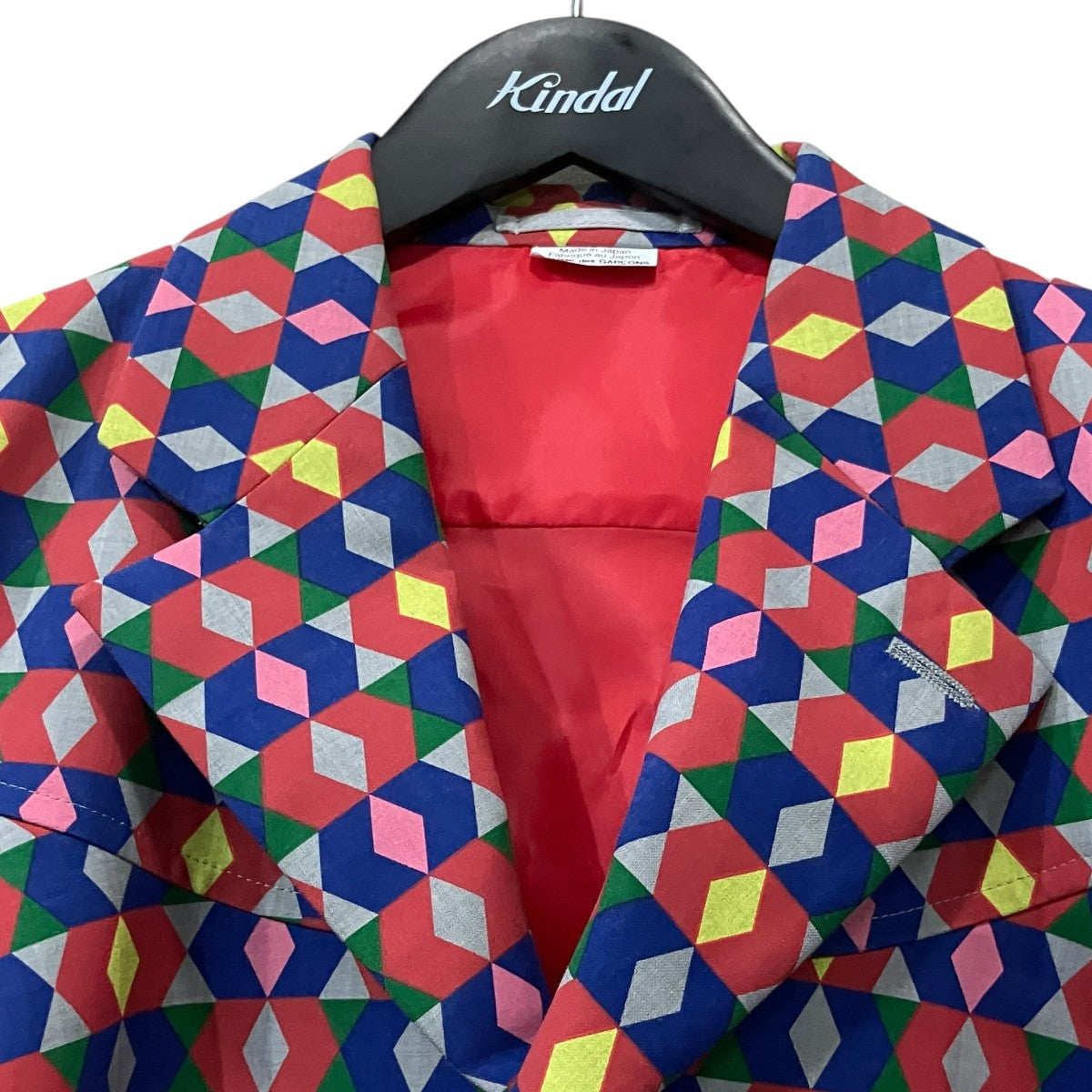 COMME des GARCONS HOMME PLUS 変形総柄ジャケット 古着・中古-3枚目のアイテム画像