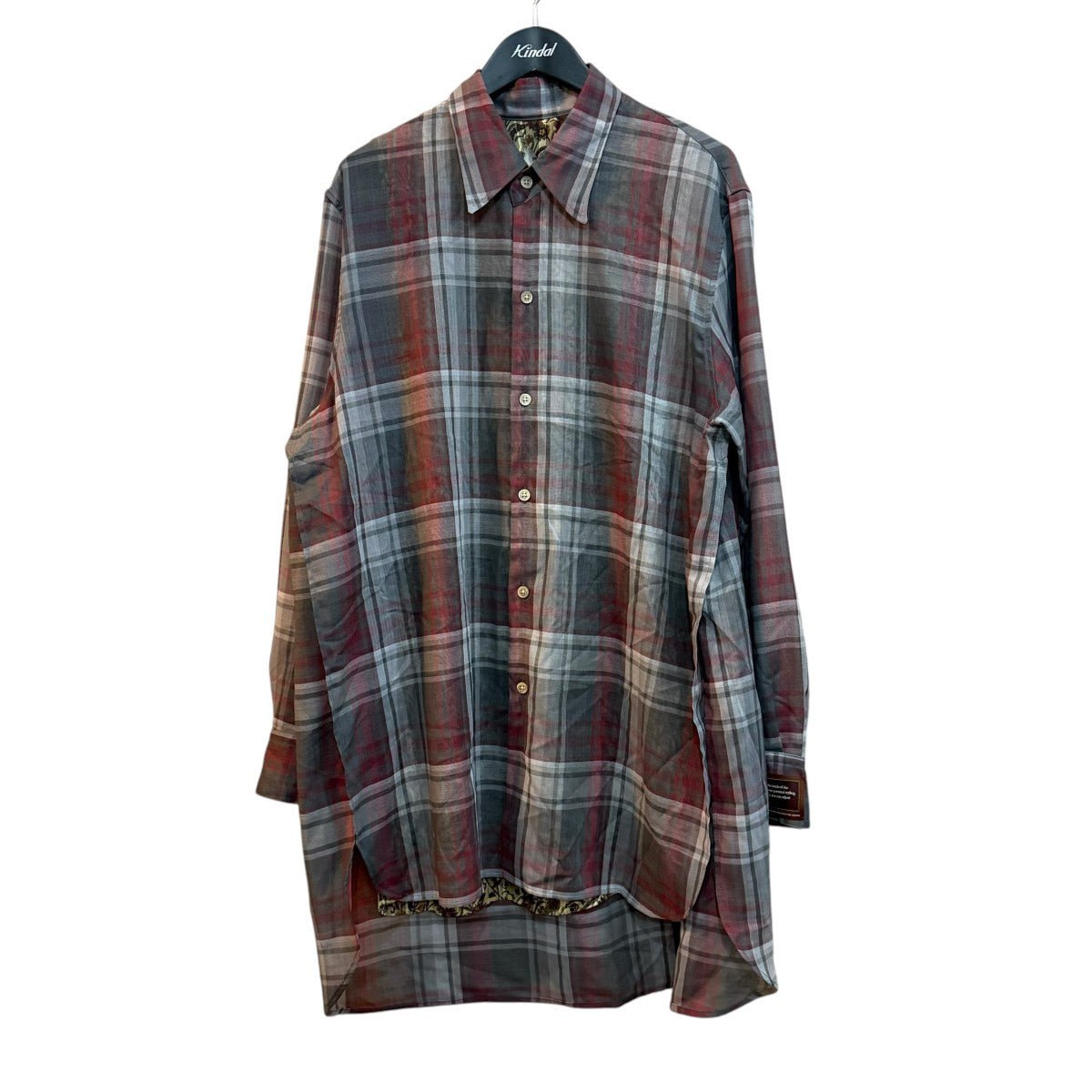 BED J．W． FORD 26SSチェックシャツ26SS-B-BL01 古着・中古-1枚目のアイテム画像