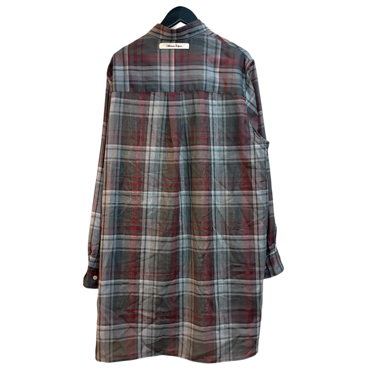 BED J．W． FORD 26SSチェックシャツ26SS-B-BL01 古着・中古-4枚目のアイテム画像