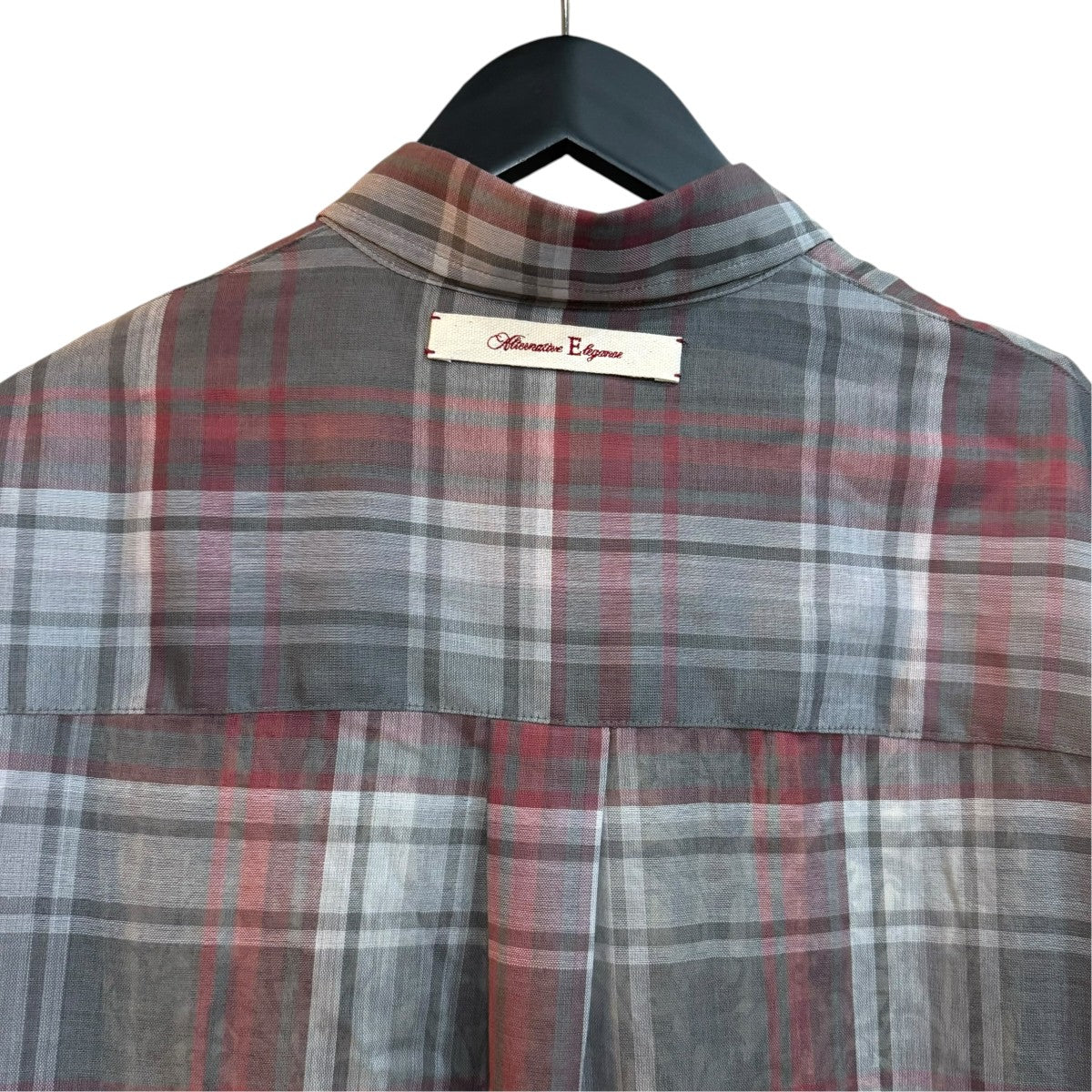 BED J．W． FORD 26SSチェックシャツ26SS-B-BL01 古着・中古-5枚目のアイテム画像
