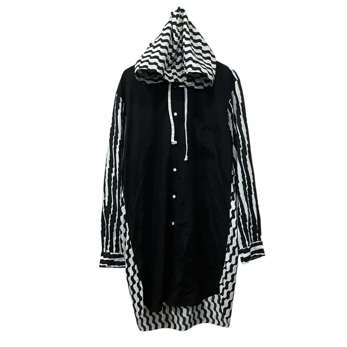 COMME des GARCONS HOMME PLUS フーデッド切替シャツ 古着・中古-1枚目のアイテム画像